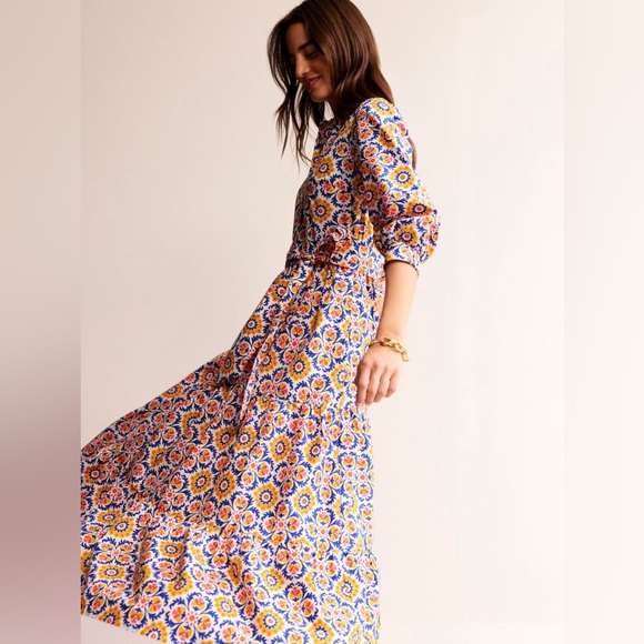Boden Floral Midi Dress - Multicolor - Picture 2 of 8
